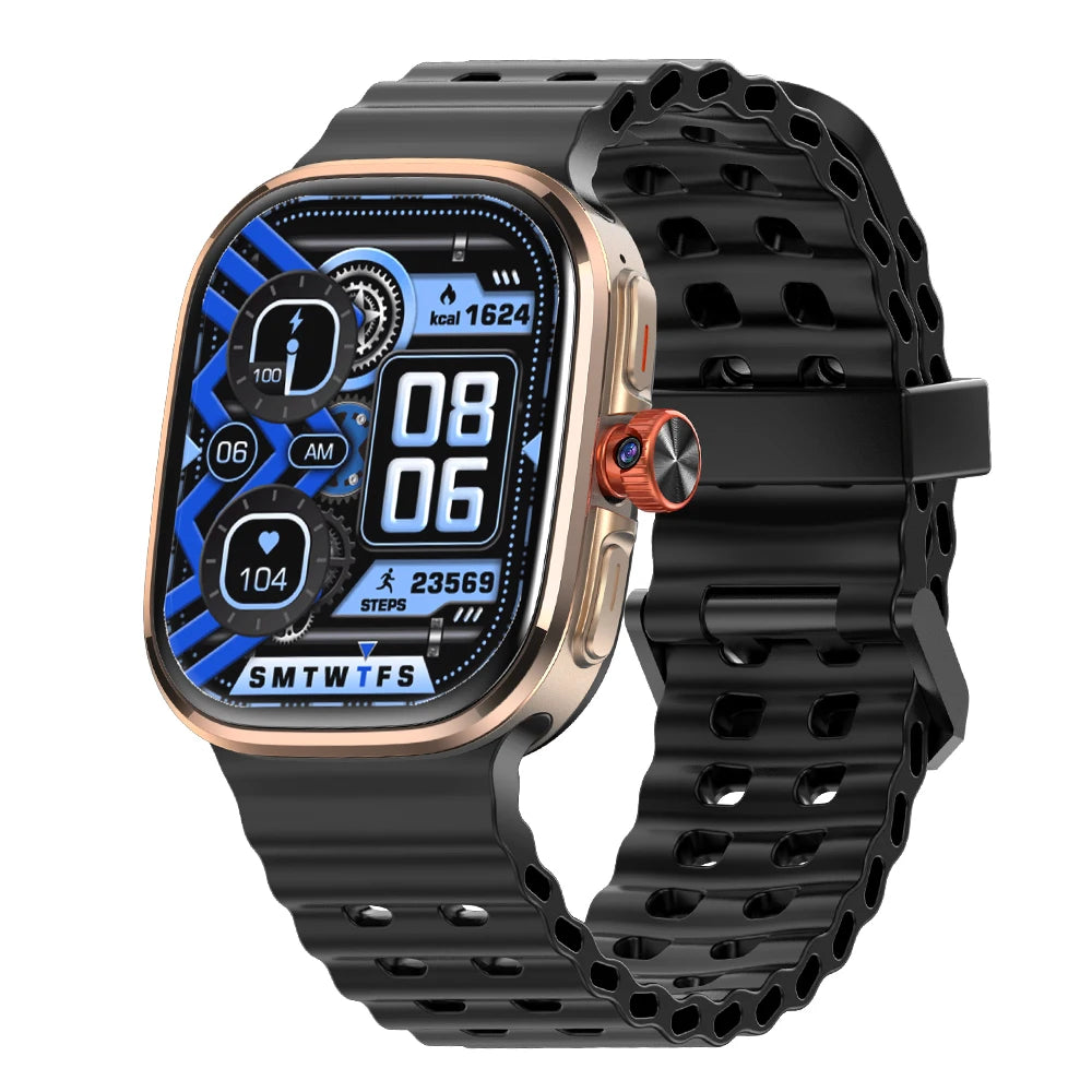 P2 Smart Watch 5G LTE  Android 13.0 2.29'' AMOLED Display Smartwatch With 800W Pull-out Camera Face/Fingerprint Unlock Sim Card