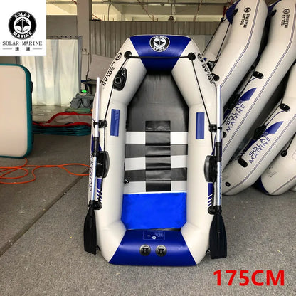 No Accessories Parts B175 Solar Marine 0.7 mm PVC Inflatable Rowing Fishing Boats One Person Kayak Canoe Dinghy Waterplay Craft
