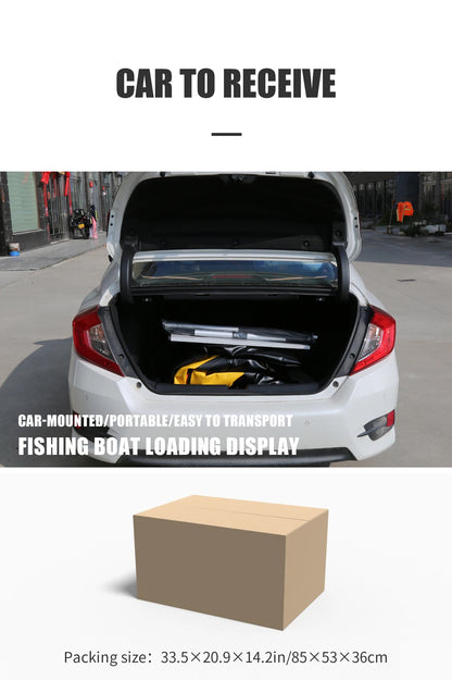 KOETSU Inflatable Kayak Fishing Boat: Bright Yellow 2-Person Drift Craft for Anglers