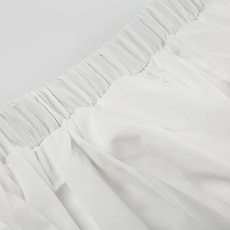 Sexy Low Waist White Mini Skirt Women Fashion with Belt Kawaii Preppy Short Skirts Y2K Korean Streetwear Pleated A Line Skirts