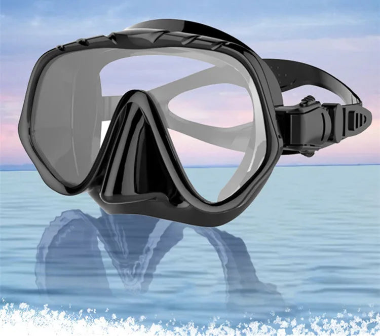 New Brand Professional Brand Diving Mask Seal Silicone Skirt Strap Snorkel Scuba Goggle With Great Vision Tempered Glass Adult