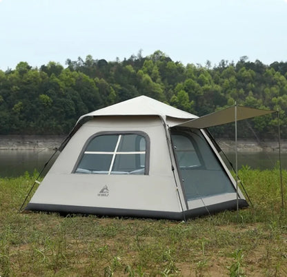 Large Space Sunshade Camping Tent Family Portable Relaxing Rainproof Multi Beach Tents Outdoor Trip Rest Camping Equipment