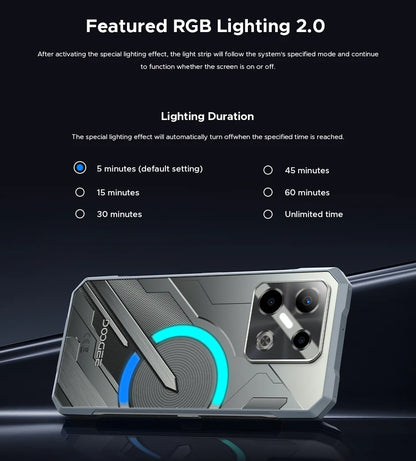 World Premiere DOOGEE Blade GT Pro 5G Rugged Phone LED Light Effect 12GB 512GB 10.5mm Ultra-thin 100MP AI Camera 5800mAh Battery