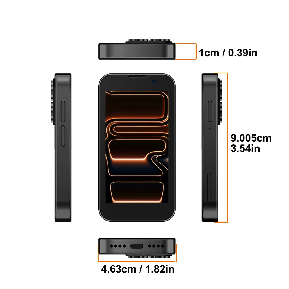SOYES i17 Mini Smartphone 3.0" Display 2GB RAM 16GB ROM Dual SIM Standby Dual Camera Android 9.0 Multi Apps Support Small Phone