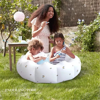 Kids Inflatable Swimming Pool Cute Printed PVC Ocean Ball Pool Toys Pool Beach Summer Toys 90*25CM