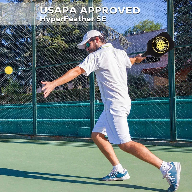Gradient Color Pickleball Paddles Set USAPA Approved Fiberglass Fiber of 2 Lightweight Pickle Ball Rackets with 4 Balls 1 Bag
