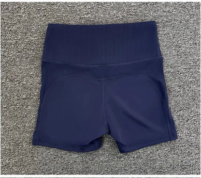 High-Waist Yoga Pants Women's Fitness Running Shorts Breathable Quick-Dry Elastic Spring Summer Training Three minutes of pants