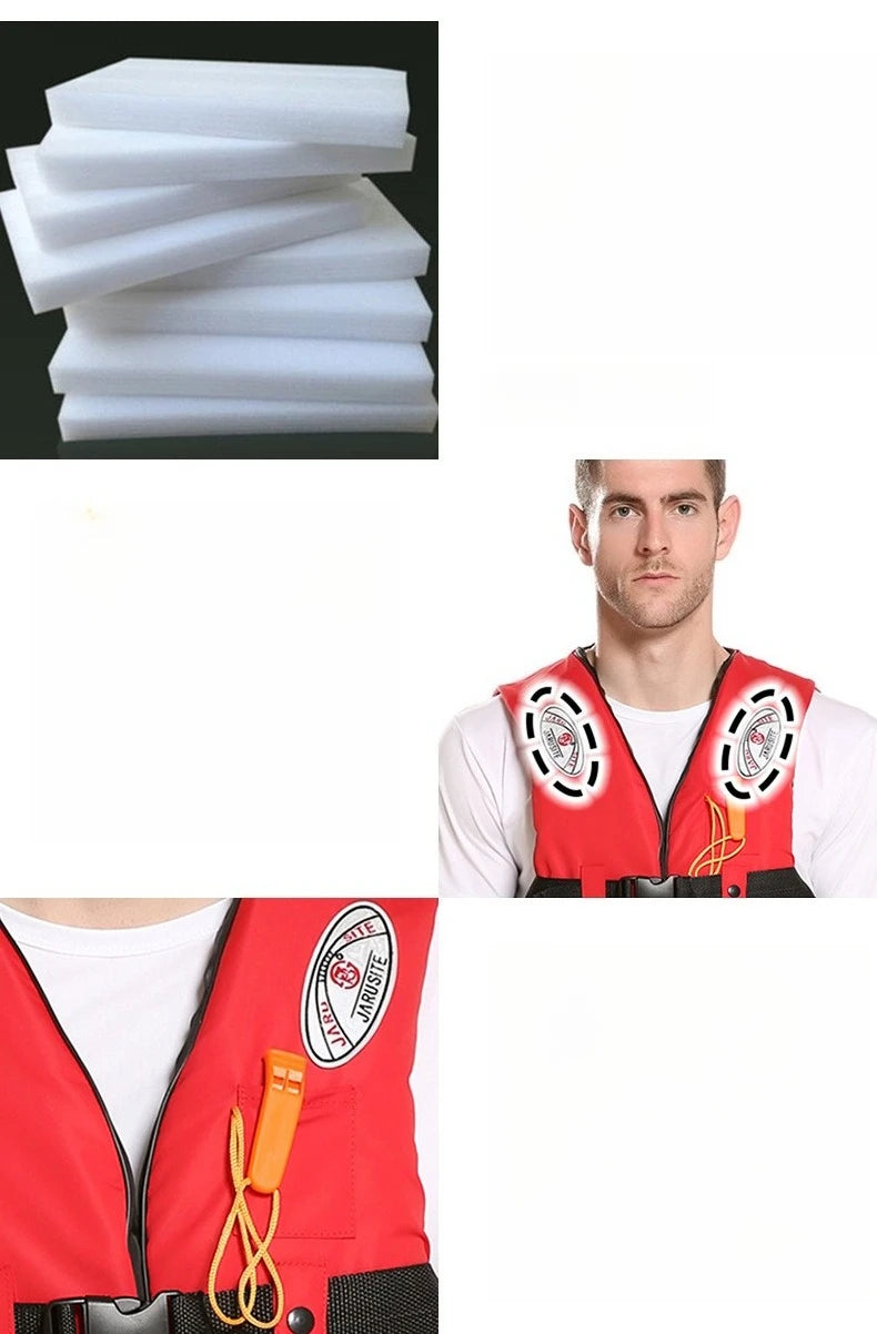 Sizes S-XXXL Outdoor Adult Water Activity Lifejacket Adjustable Buoyancy Lifejacket Polyester Children's Lifejacket with Whistle