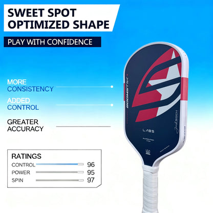 LABS Project Boomstk Elongated Pickleball Paddle 16mm Boom Core Racket Pure Foam Paddle