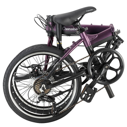 20 Inch Folding Bike Ultra-light Portable Variable Speed Bicycle Unisex For Work General Adult Leisure Bicycle