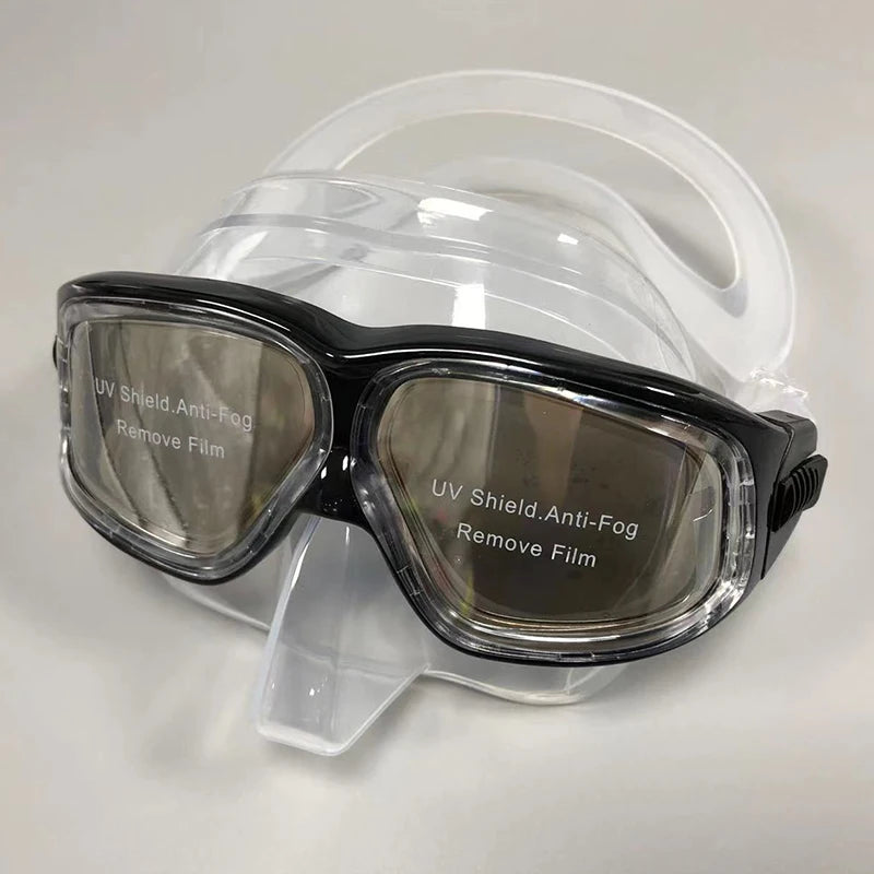 QYQ Professional Snorkeling Scuba Diving Mask Diving Goggles Silicone Panoramic Dive Mask For Adult Swimming Goggles Snorkeling