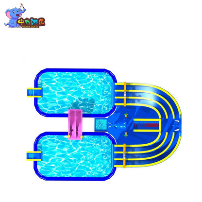 Customizable Cartoon Inflatable Water Park Large Children's Water Castle Inflatable Outdoor Swimming Pool