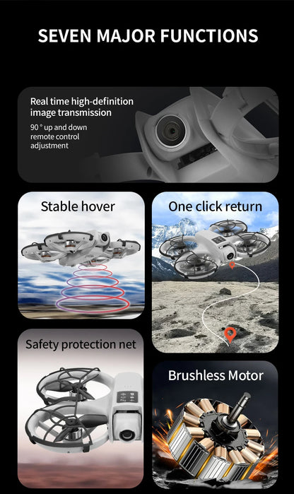 RC Dron with Glasses WIFI FPV H36 Drone Wide Angle HD 4K Camera Height Hold RC Foldable Quadcopter Dron Helicopter Toys Gifts
