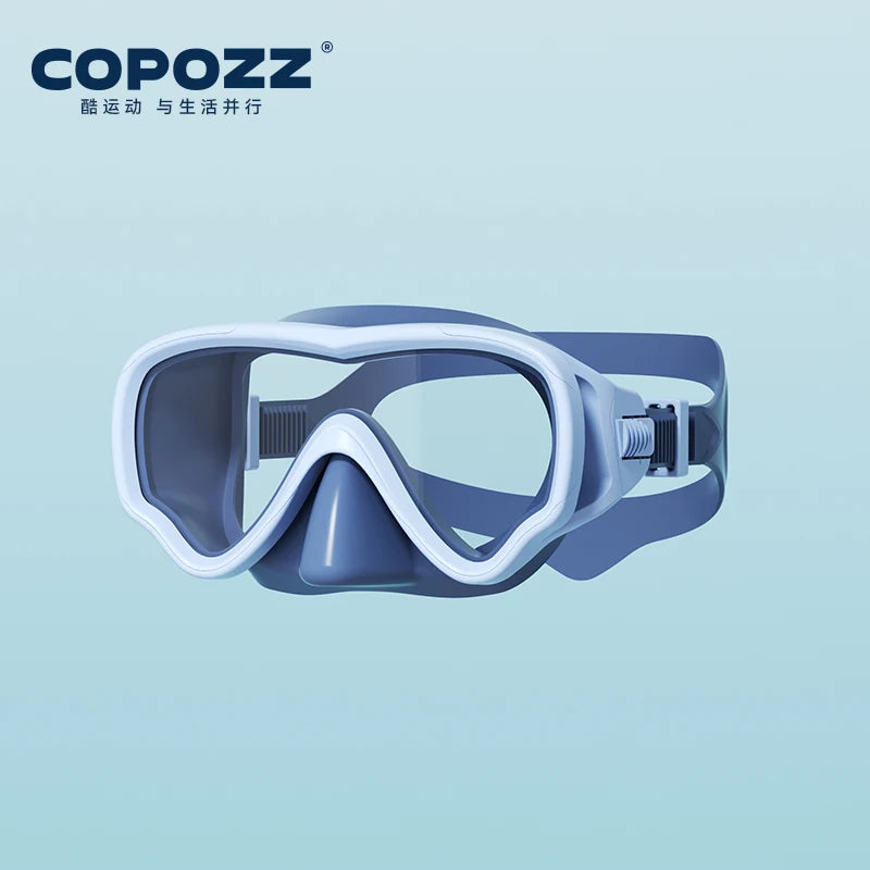 COPOZZ Underwater Scuba Diving Mask and Snorkel Anti-Fog Goggles Glasses Diving Swimming Easy Breath Tube Set for Kids Children