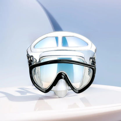 Scuba Diving Mask with Nose Cover Scuba Mask Silicone Skirt Diving Goggles Anti-Fog Swimming Goggles for Adults