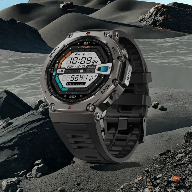 Original T-Rex 3 Military Smart Watch Bulit-in GPS Compass Altimeter Barometric 5ATM Waterproof AMOLED Bluetooth Call Smartwatch