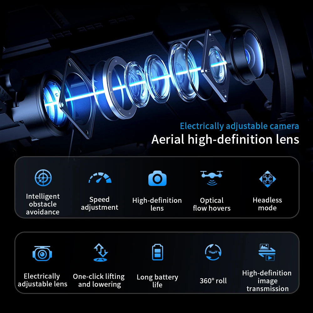 2026 Drone  Optical Flow Drone with Camera HD Camera Foldable Brushless Dron Helicopter WIFI Aerial Photography