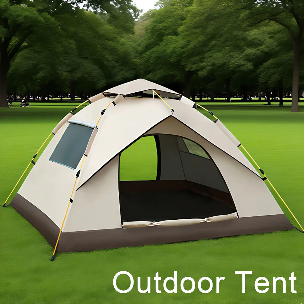2-4 Person Outdoor Folding Tent Quick Automati Opening Self-driving Wild Camping Tent Waterproof Sunscreen Portable Tent
