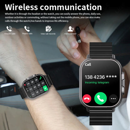TWS 2in 1 Smart Watch with Headphones Sports Watch Bluetooth Headset Call Watch Men Health Monitor NFC Women Smartwatch Earbuds