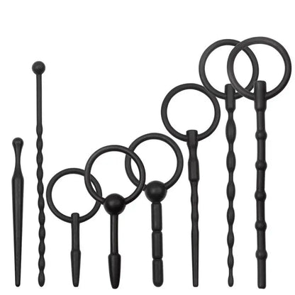 Adult Products Sex Toys For Couple Urethral Plug Beads Butt Plug Silicone Masturbation Inertia Flexible Penis Plug Massager