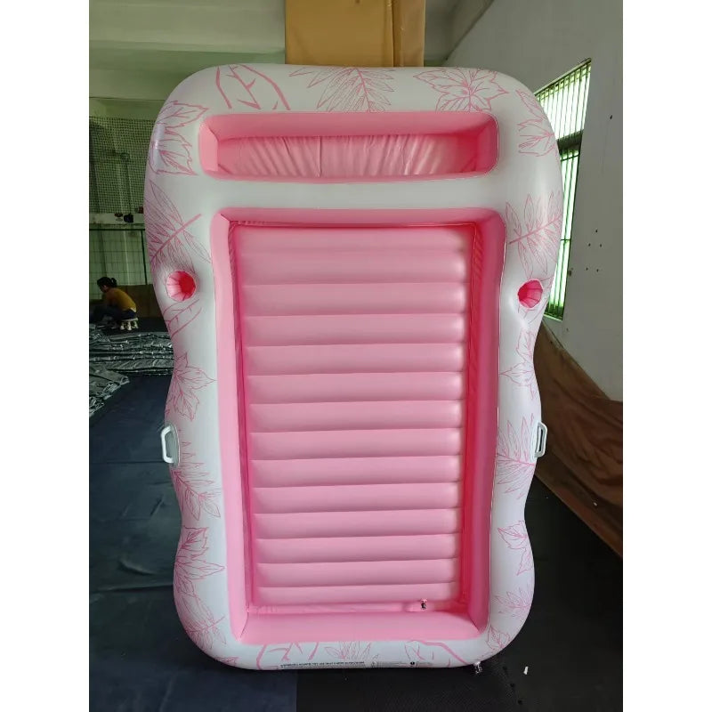 New Inflatable Water Floating Row Inflatable Single Double Floating Bed Summer Inflatable Outdoor Toy