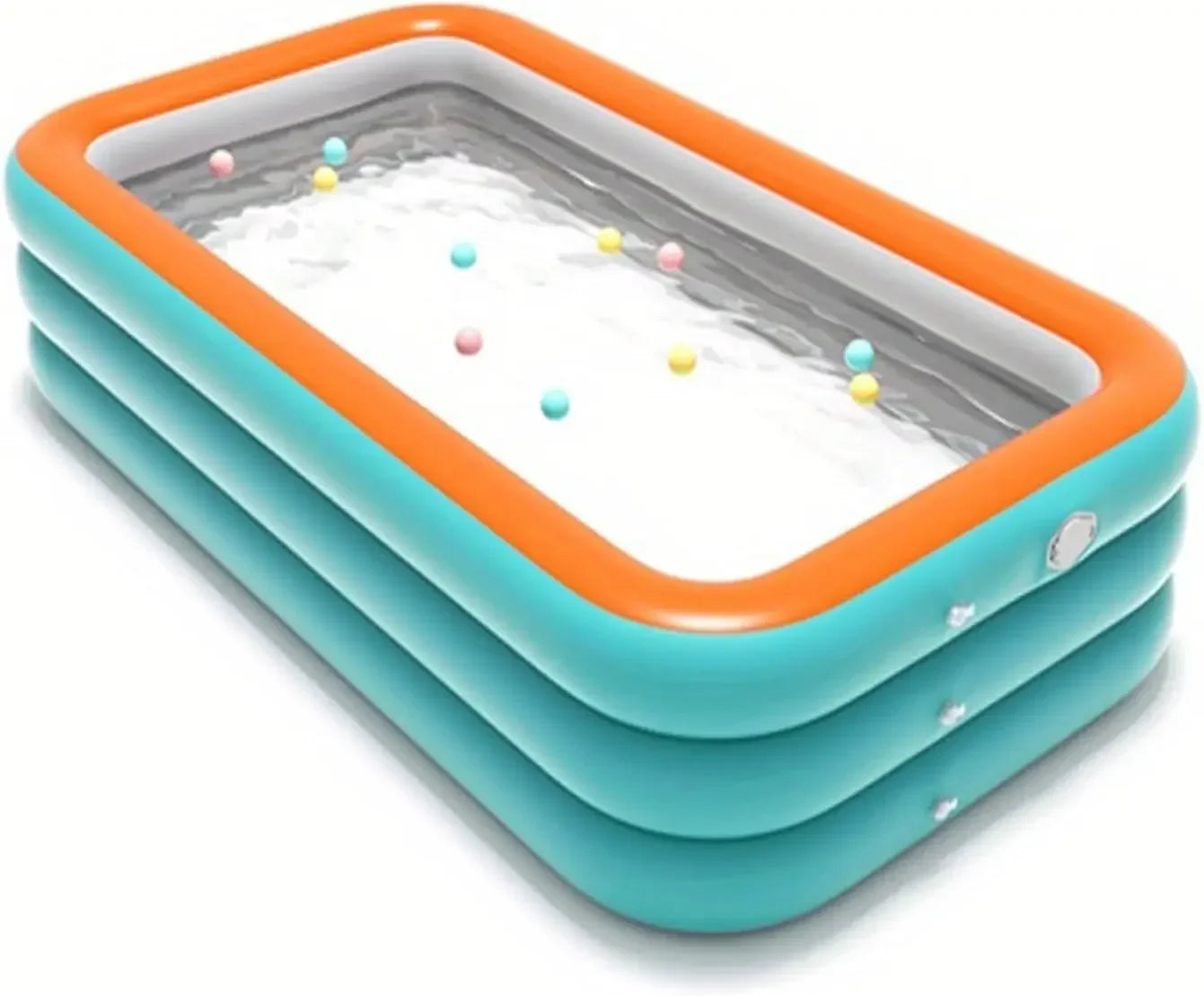 2.1m Pack Generic Long PVC Inflatable Swimming Pool Durable Easy to Install and Suitable for Family Fun Suitable for Family
