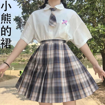 Pleated Skirt Autumn Winter Mini Skirts Womens 2024 Summer Plaid Skirt Tennis Skirt White Sexy Black Skirt Goth School Y2k Jupe