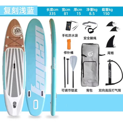 Double Layer Inflatable SUP Paddle Board - Racing Stand Up Paddleboard for Adults, Professional Water Surfboard