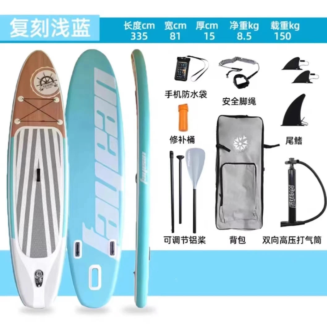 Double Layer Inflatable SUP Paddle Board - Racing Stand Up Paddleboard for Adults, Professional Water Surfboard