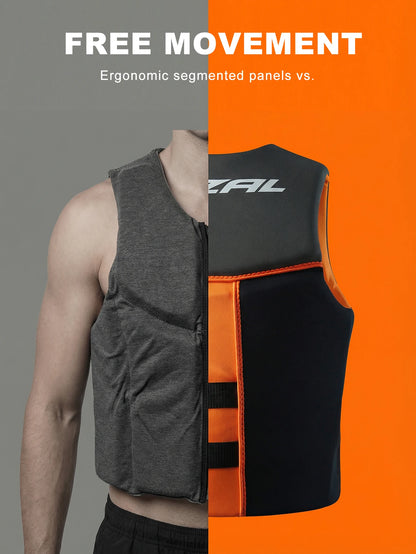 Life Vest Adults Surf Vest Kayak Wakeboard Motorboats Raft Rescue Boat Ski Water Sports Swimming Drifting Rescue Life Jacket