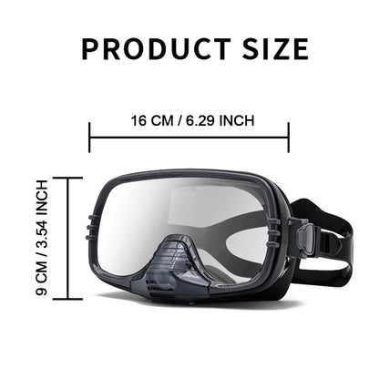 New Large Frame Diving Mask with Drain Valve|HD Tempered Glass Lens & Adjustable Silicone Strap,Swim Goggles,buceo, 수영,스노클링,마스크