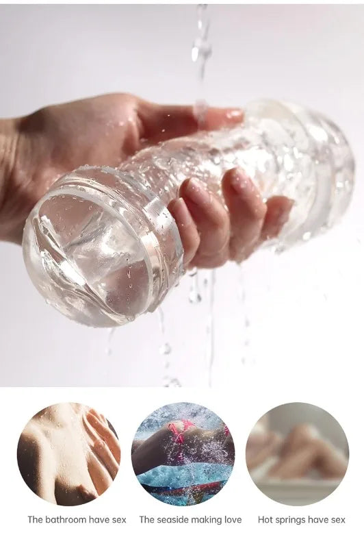 Sex Adult Toys Male Sex Products Masturbator Cup Soft Pussy Transparent Vagina Anal Adult Exercise Supplies Pocket Cup for Men