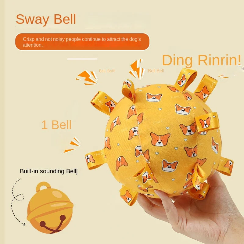 Dog Toy Sound Pet Durable Chew Teeth Grinding Boredom Relief Artifact Puppy Small Dog Self-Entertainment Bell Ball