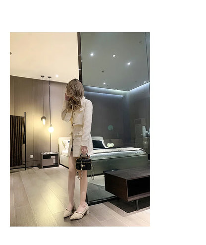 Woman Sexy High Heels New Elegant Wedding Dress Shoes Ladies Shallow Office Party Shoes Tweed Style Side Hollow Single Shoes
