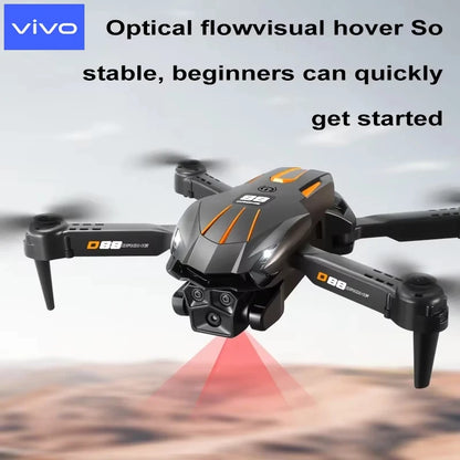 VIVO D88 Drone 8K Aerial HD Dual Camera Photography Intelligent Obstacle Avoidance Brushless Motor 5G WIFI GPS Return VR Drone