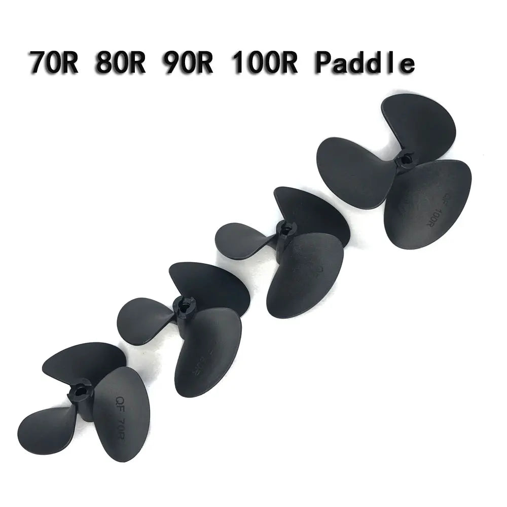 YSIDO 70mm 80mm 90mm 100mm CW/CCW 5.0mm Three Blades Paddle Propeller for RC Boat Simulated Ship Underwater Drone