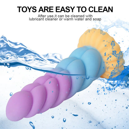 Fine Anal Plugs Women 3 Size Twist Style Butt Plug For Woman Anal Dildo Soft Dilatador Anaĺ Xxl Plug AnaĺE Femme 18+ ButtPlug