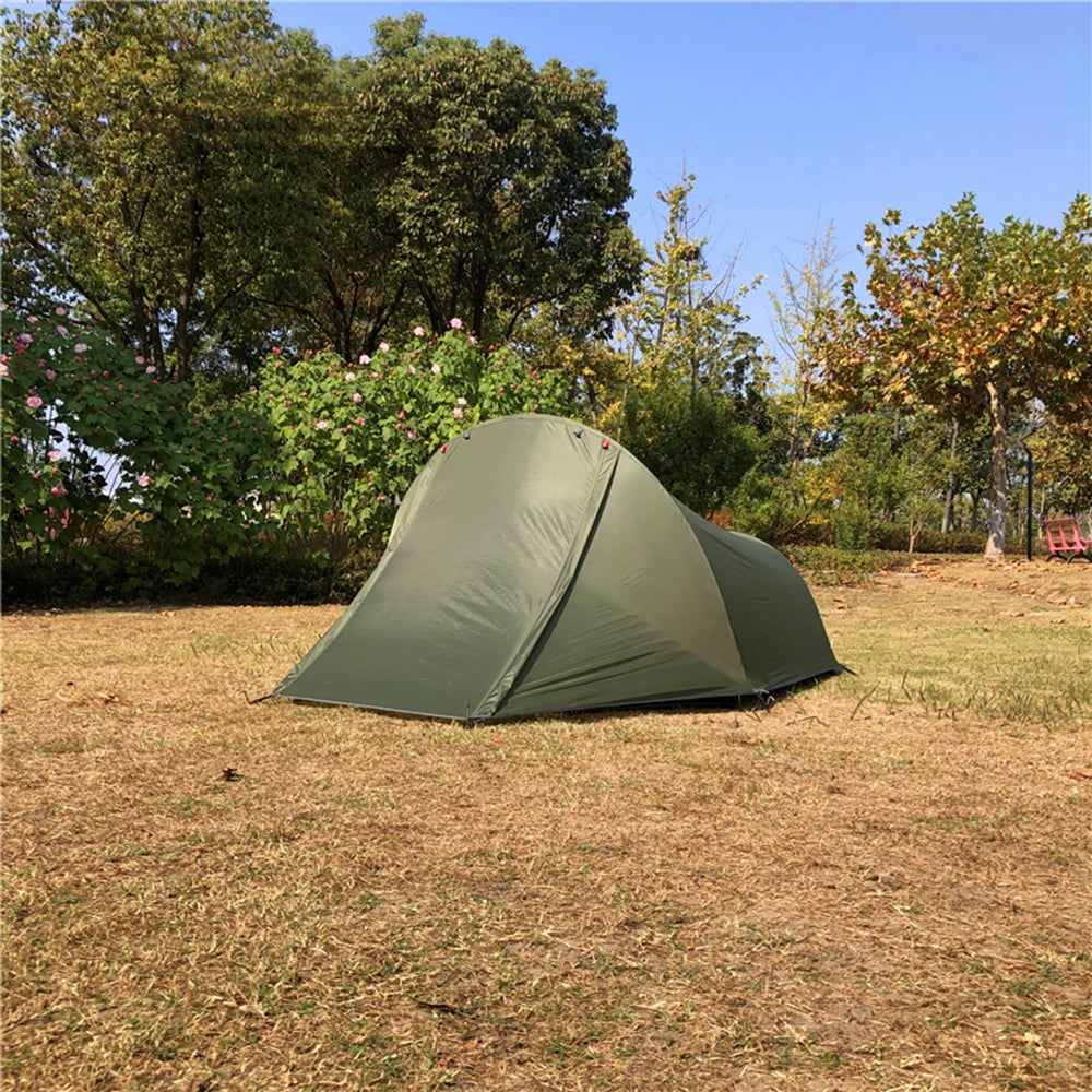 Camping Tent 2 Person Outdoor Tent For Camping Biking Hiking Muntaineering Beach Water Resistant 210D Oxford Material