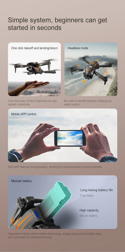 VIVO D88 Drone 8K Aerial HD Dual Camera Photography Intelligent Obstacle Avoidance Brushless Motor 5G WIFI GPS Return VR Drone