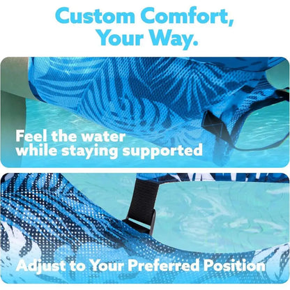 Floating Water Hammock Inflatable Pool Floats Relaxing Pool Float Multi-Purpose Outdoor Fun for Party Vacation Pool Lake River
