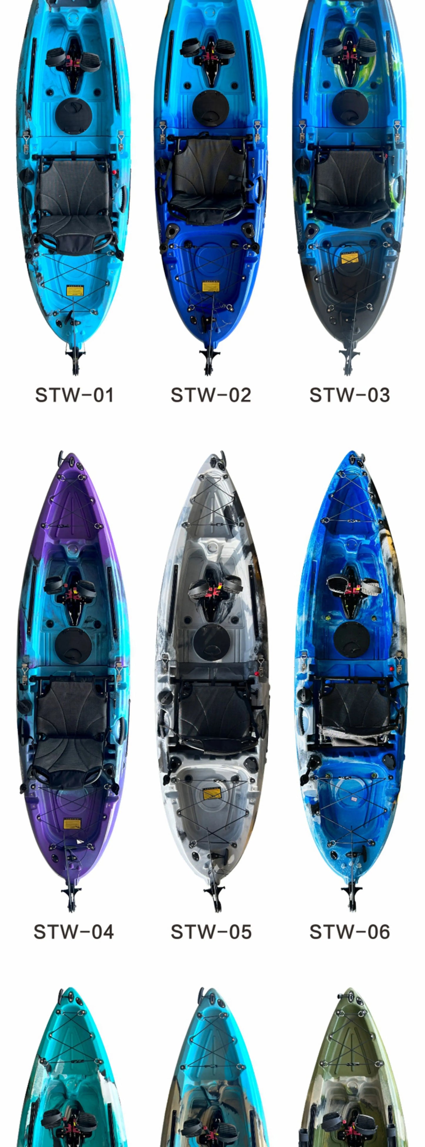 Fin pedal kayak, hard kayak, two sections, three sections, single person, double person, split kayak, splicing type