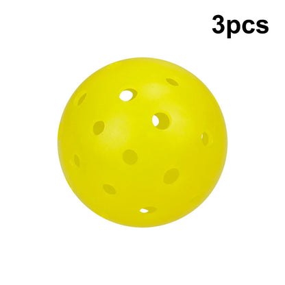 1/3pcs Pickleball Balls Outdoor 48Holes Training Pickleball Accessories 74mm Standard Pickle Balls For Training Competition