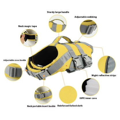Dog Life Jacket Summer Safety Clothes Dog Life Vest Swimming Clothes Swimwear Pet Coat Jacket
