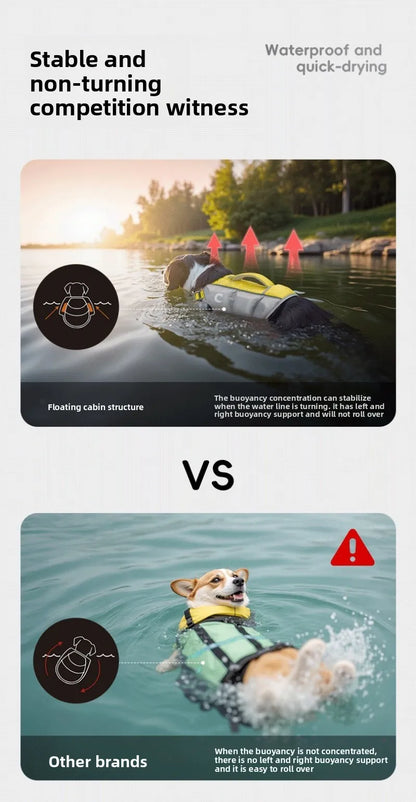 Dogs Life Jacket Enhanced Buoyancy Summer Seaside Swimwear Safety Vest Surfing Protection Products Pet Life Jackets Accessories