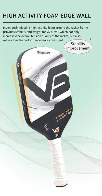 Professional Pickleball Paddle with Heat Press Process USAPA Certified Competition Level Pickleball Racquet for Sports Fitness