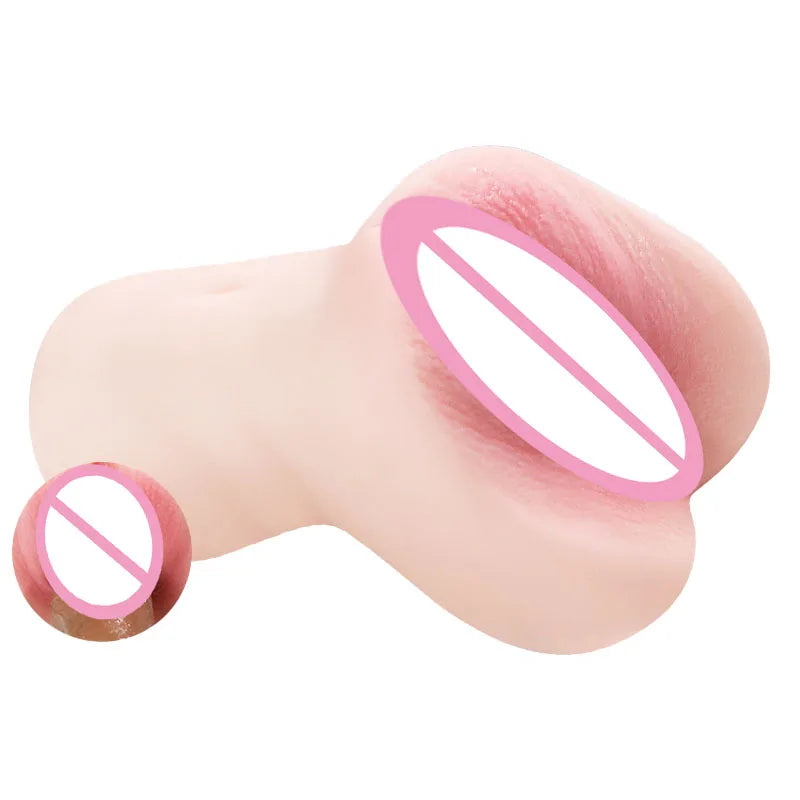 Adult Masturbation Sex Toys High Quality Male Portable Pocket Pussy Lifelike Female Vagina Anal 2 Holes Adult 18+ Sex Products