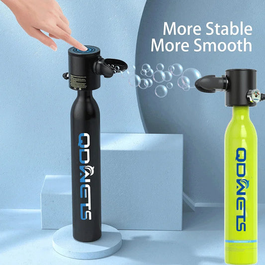 0.5L Mini Scuba Dive Tank,  with 5-10 Minutes of Backup Air, Mini Scuba Dive Cylinder &  Scuba Diving Oxygen Tank with Hand Pump