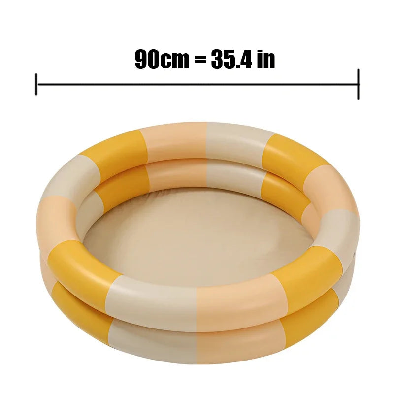 90cm Inflatable Swimming Pool Baby Toys Fshion Retro Thickened Ocean Balls Tent Toys For Children Balls Pool Summer Toy