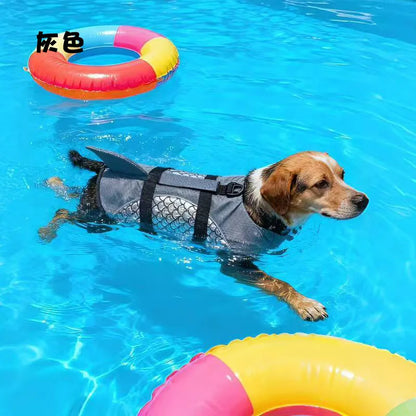 Dog Life Jacket Tear Resistant Dog Life Vest with Rescue Handle Pet Safety Swimsuit Small and Medium-sized Dog Life Jacket