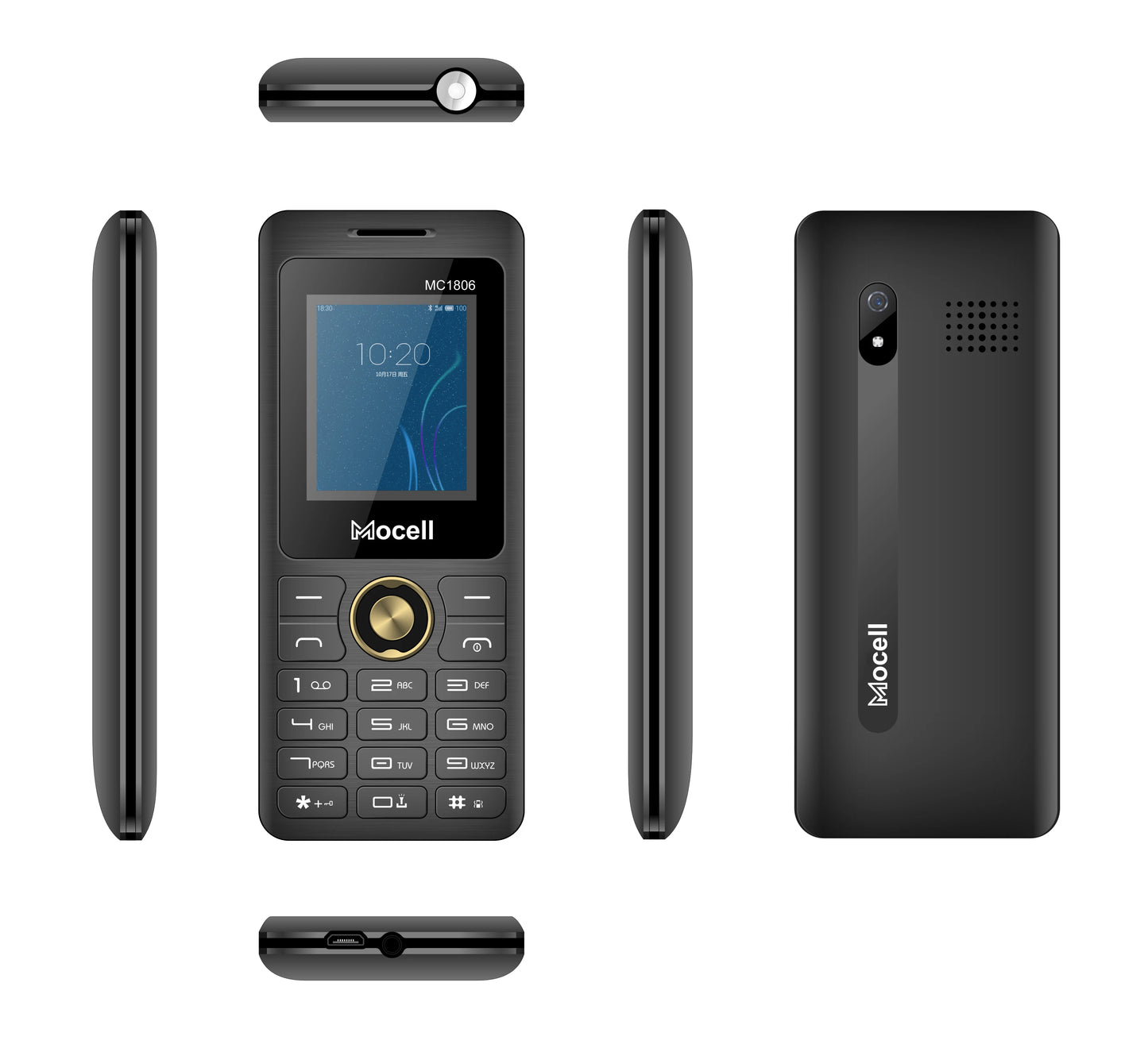 Mocell MC1806 Feature Phone 1.77" Display Digital Camera Dual Sim Loud Speaeker MP3 MP4 FM Radio Sound Recorder Senior Phone